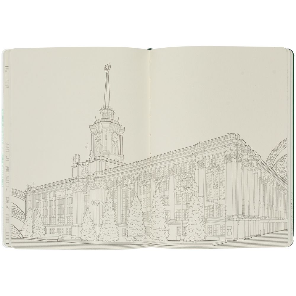 Блокнот «Города. Екатеринбург», зеленый — изображение 12