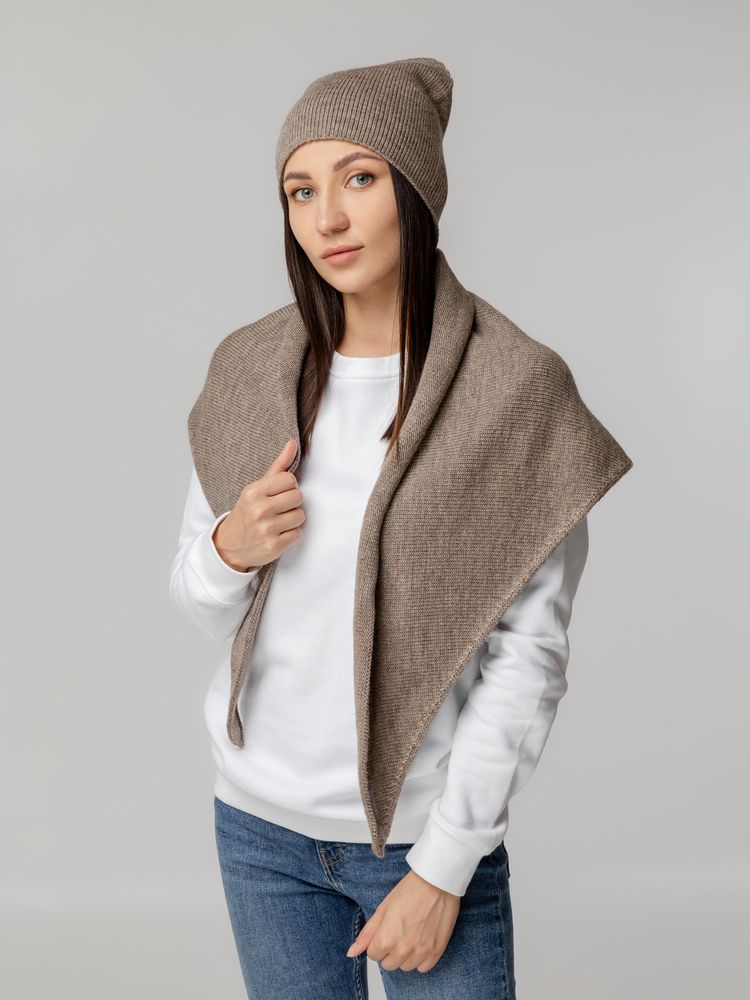 Шапка Dalia, светло-коричневая — изображение 6