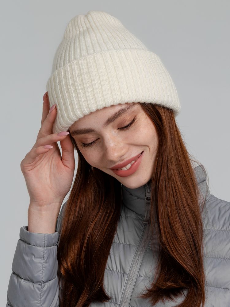 Шапка Capris, молочно-белая (ванильная) — изображение 7