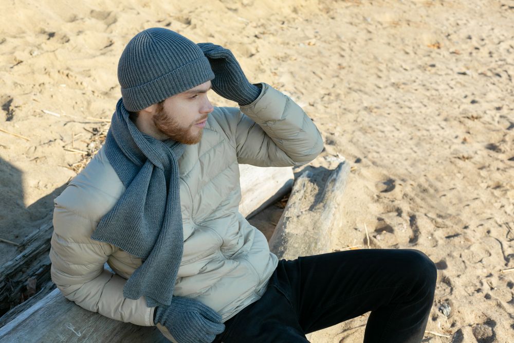 Шапка Bernard, серый меланж — изображение 10