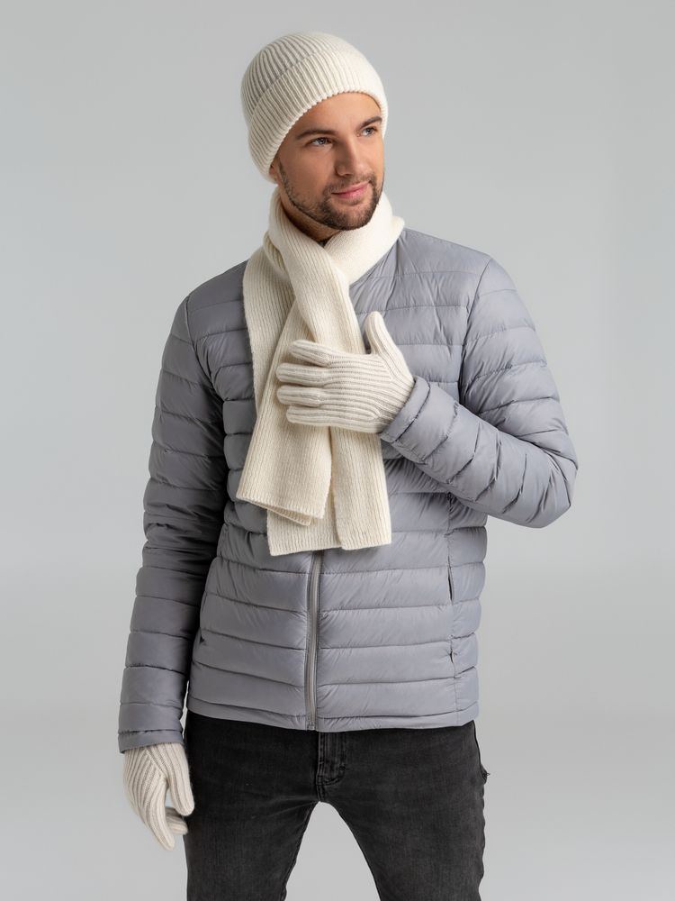 Шапка Bernard, молочно-белая (ванильная) — изображение 10