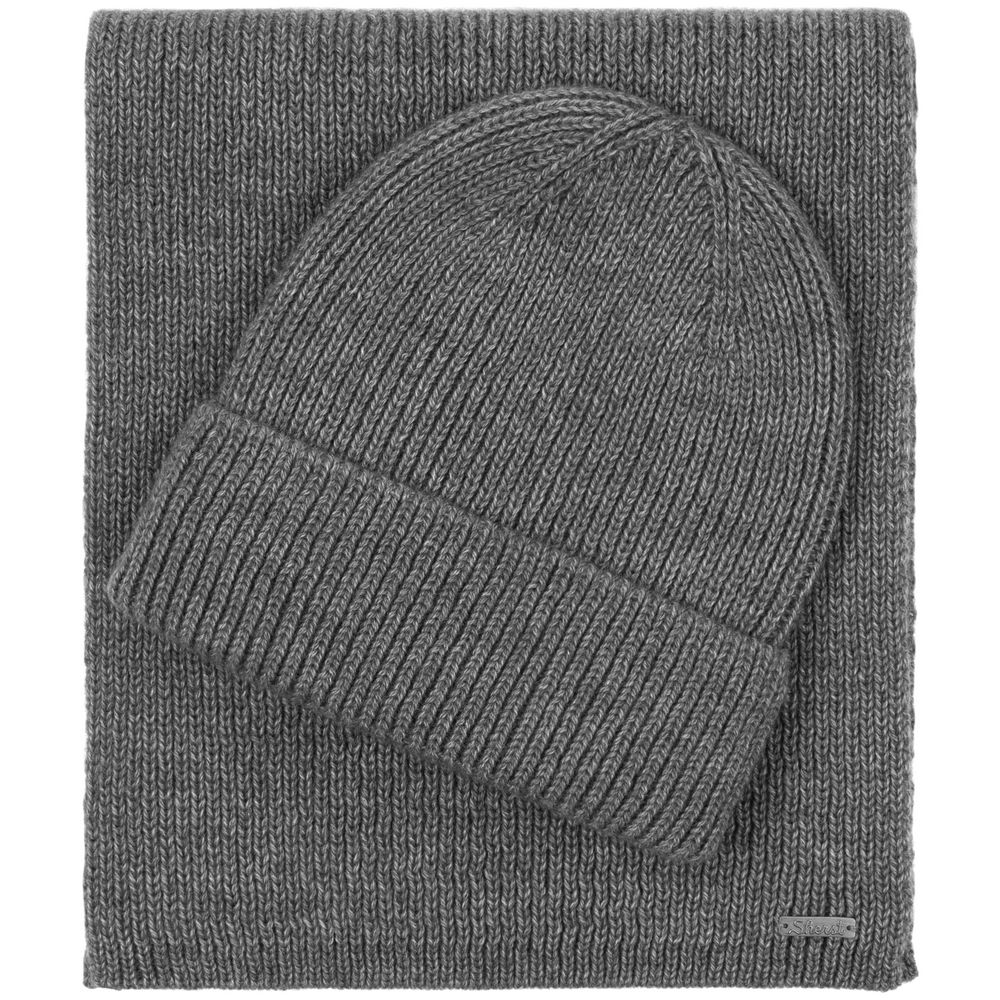 Шарф Bernard, серый меланж — изображение 9