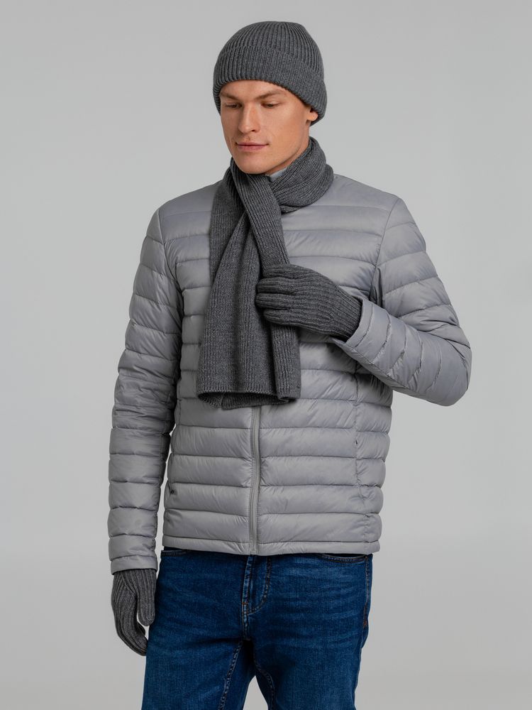 Шарф Bernard, серый меланж — изображение 10