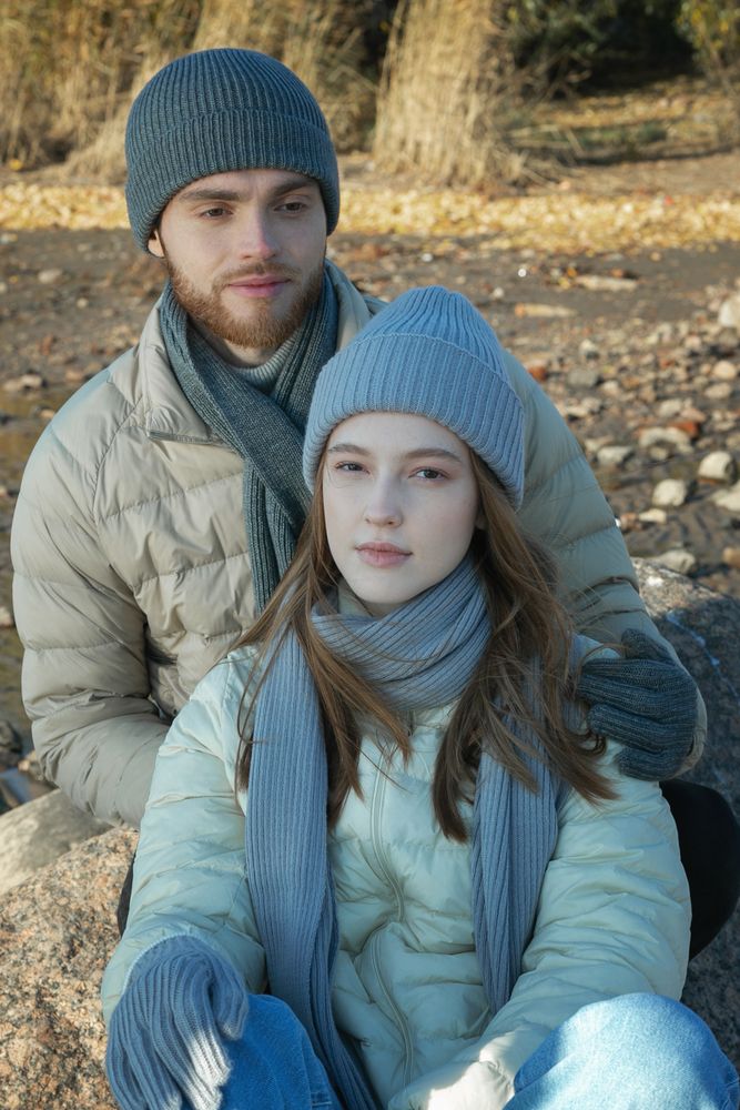 Перчатки Bernard, серый меланж — изображение 6