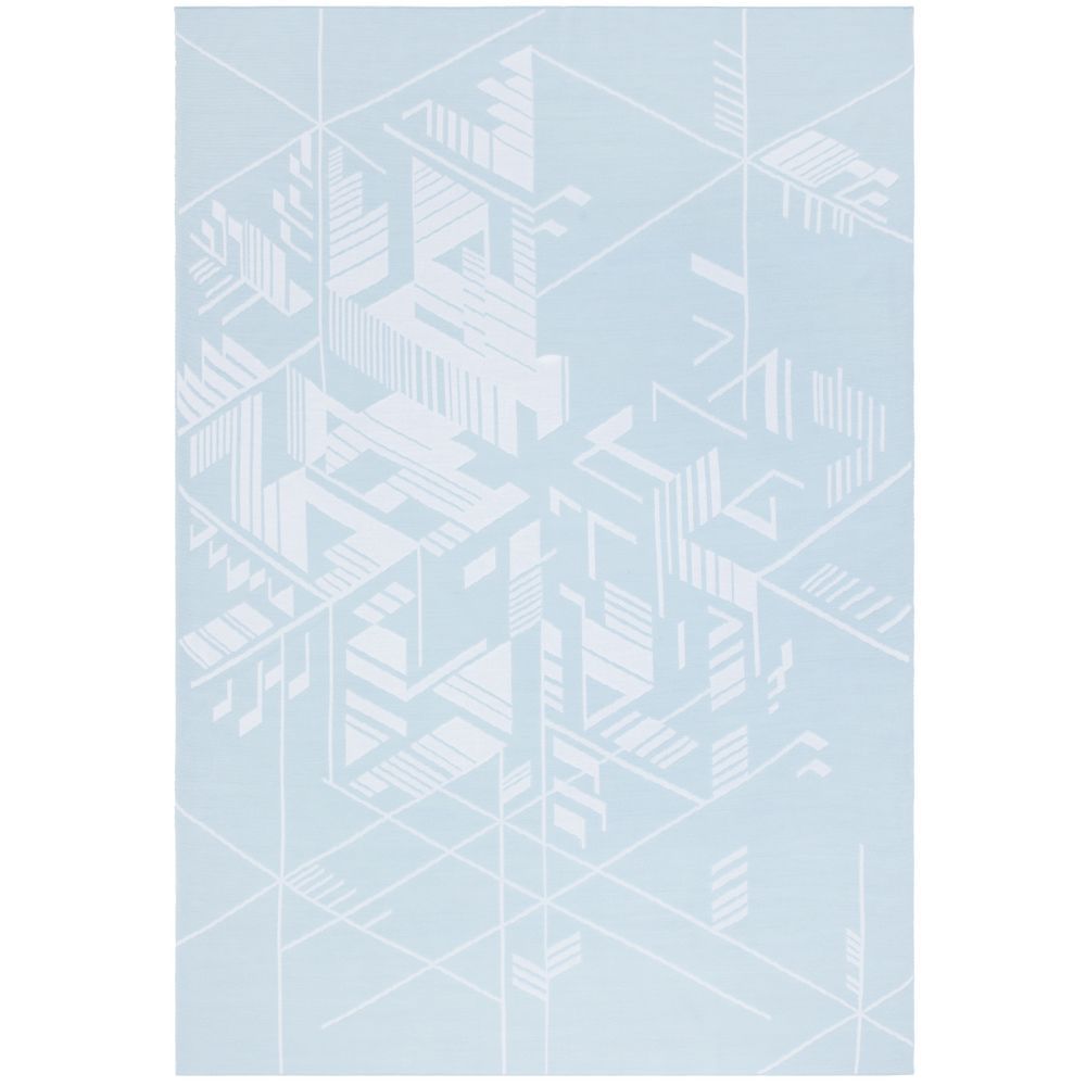 Плед Winterflake, бело-голубой с люрексом — изображение 4