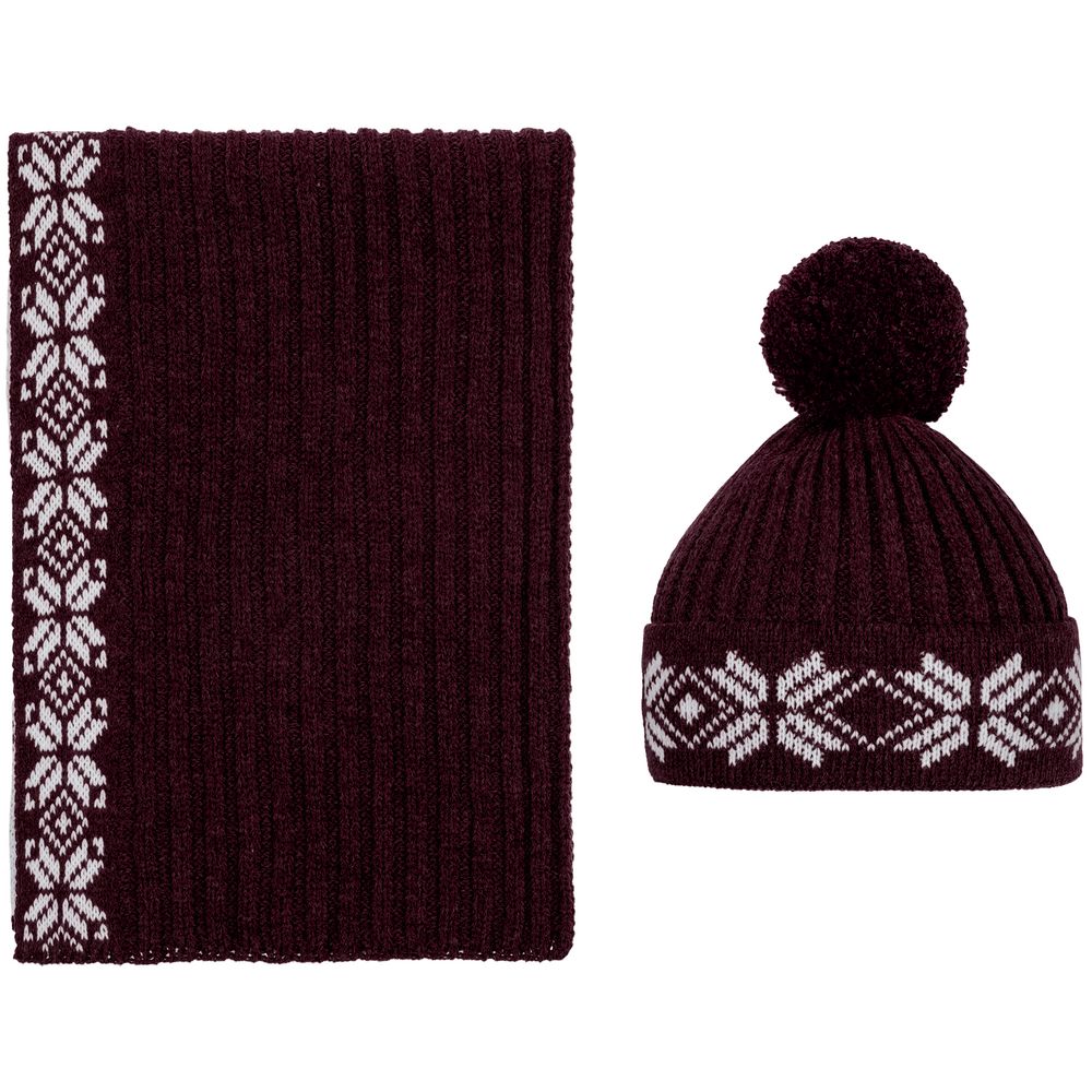 Шарф Eira, бордовый — изображение 6