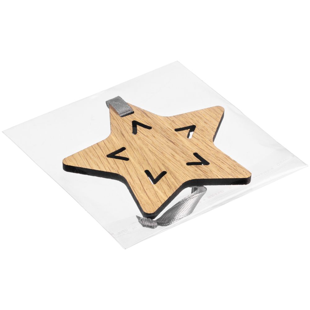 Деревянная подвеска Christmate, звезда — изображение 4