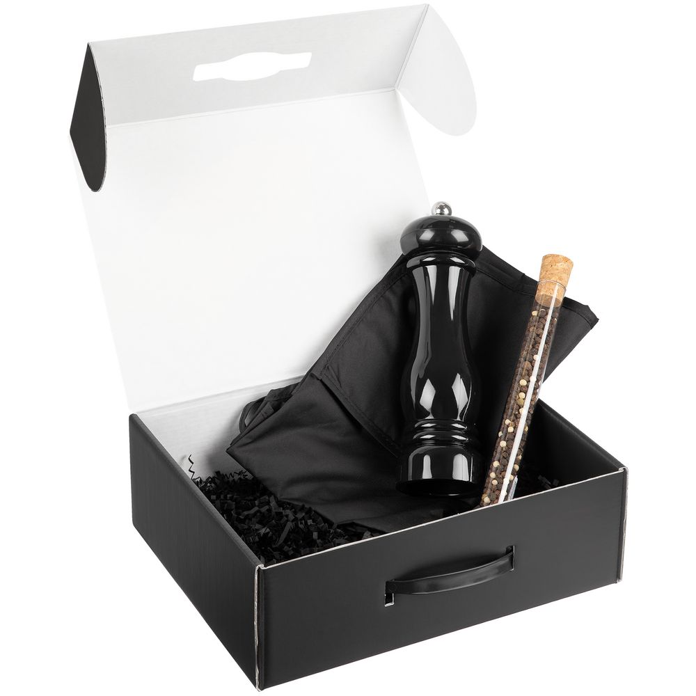 Набор Gambit с мельницей и фартуком, черный — изображение 3