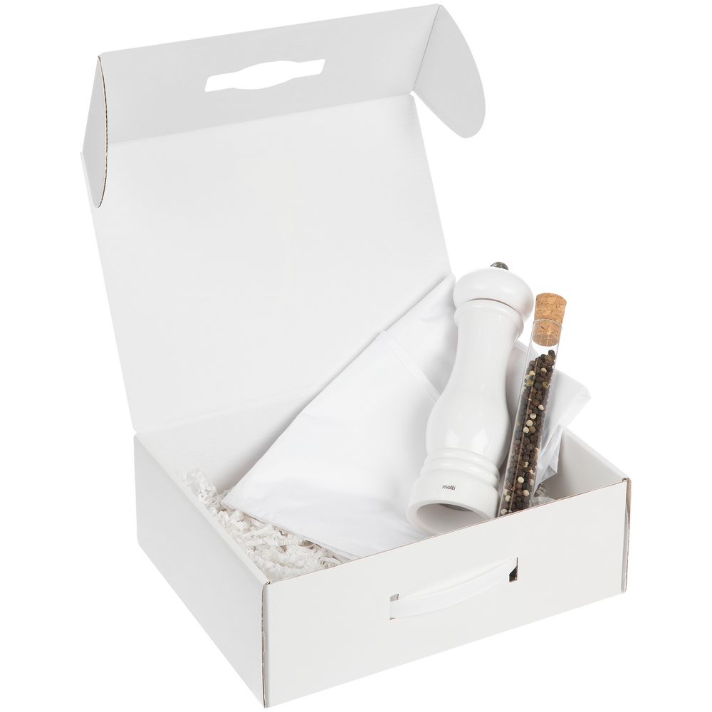 Набор Gambit с мельницей и фартуком, белый — изображение 3