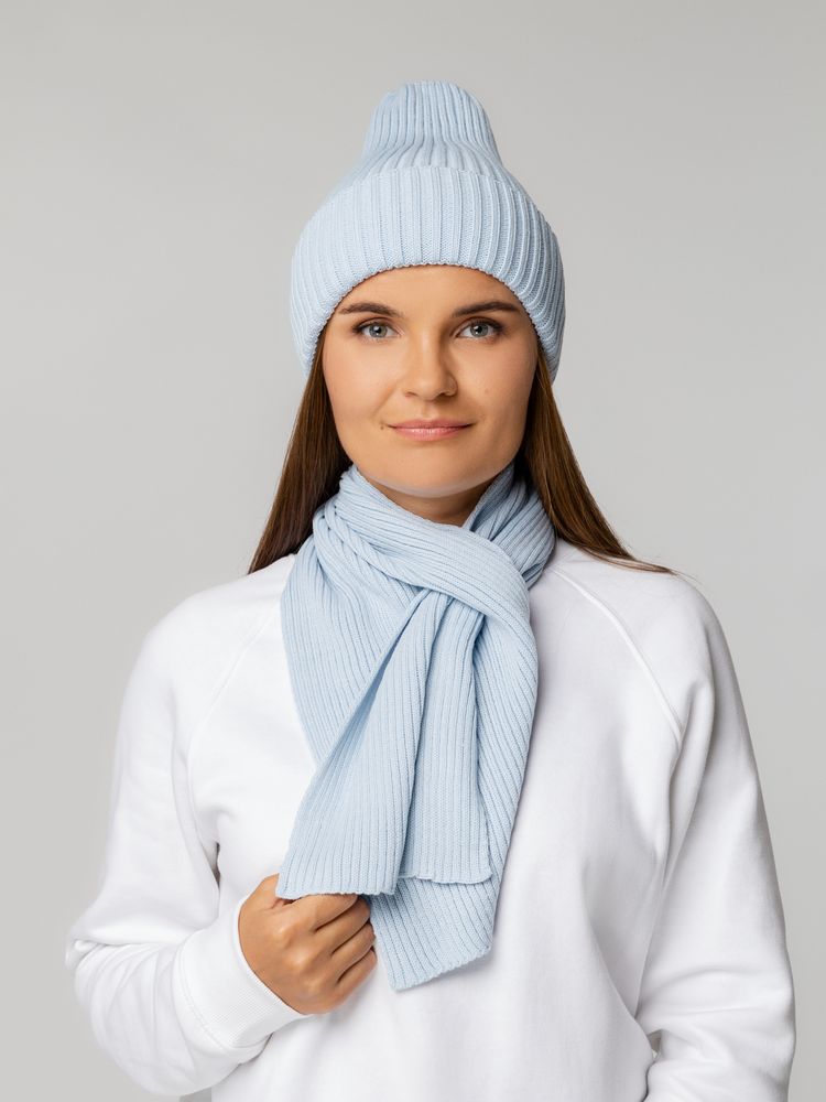 Шарф Yong, голубой — изображение 6