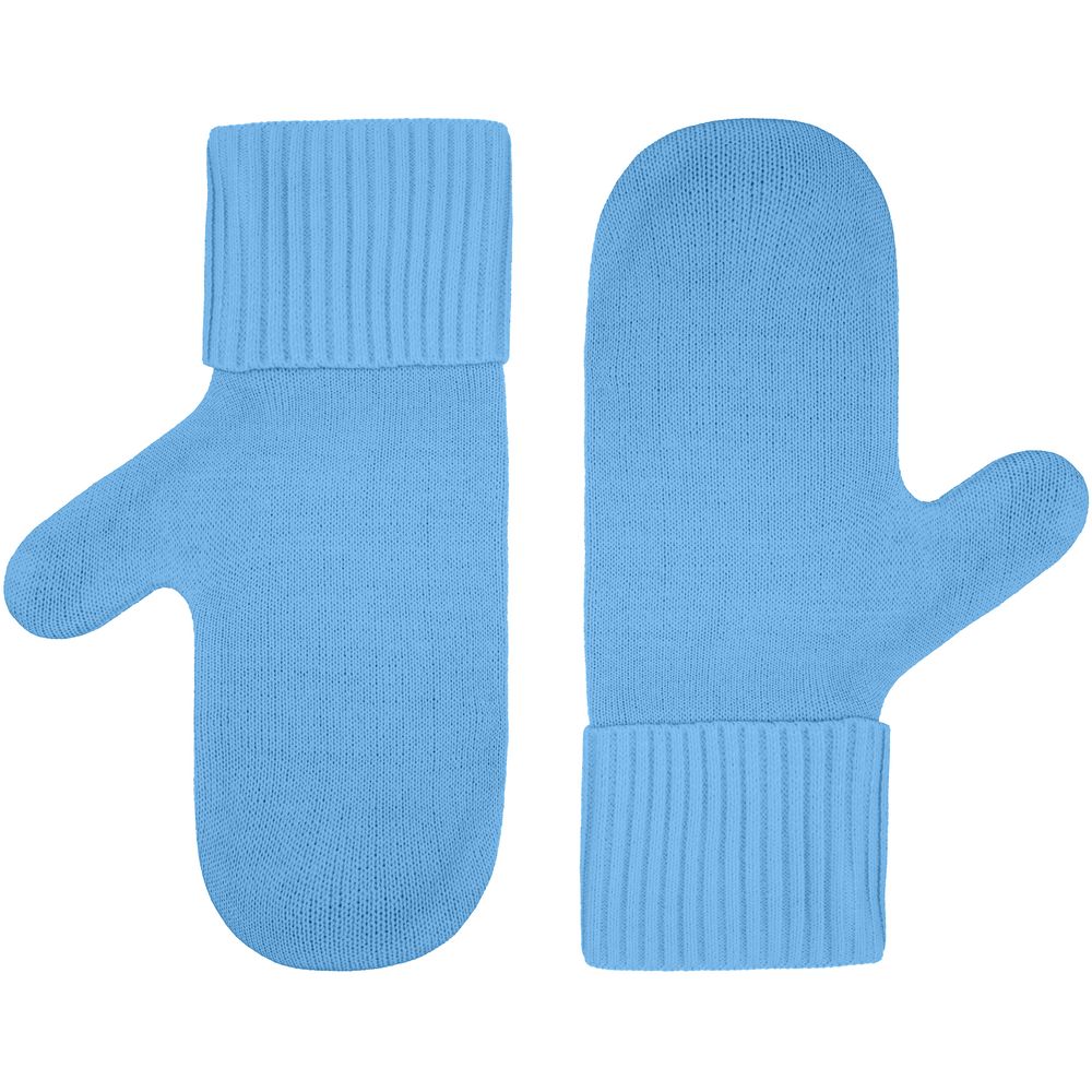 Варежки Yong, ярко-голубые — изображение 3