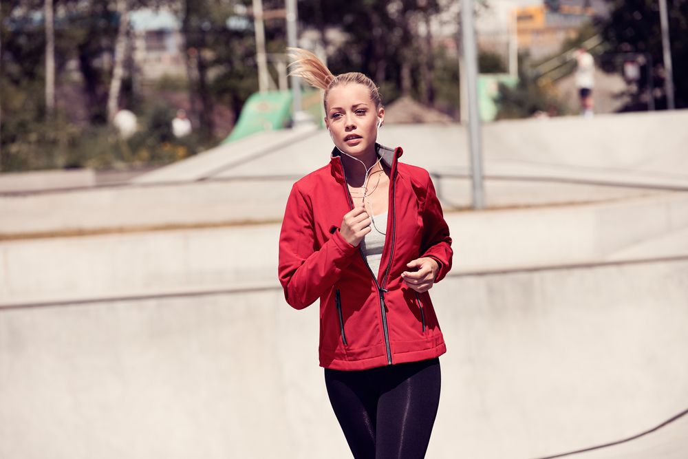 Куртка софтшелл женская Trial Lady, темно-синяя — изображение 5