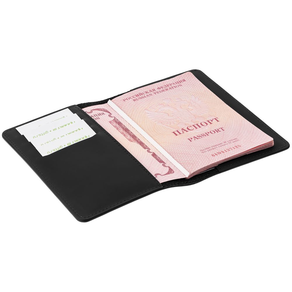 Обложка для паспорта Alaska, черная — изображение 5