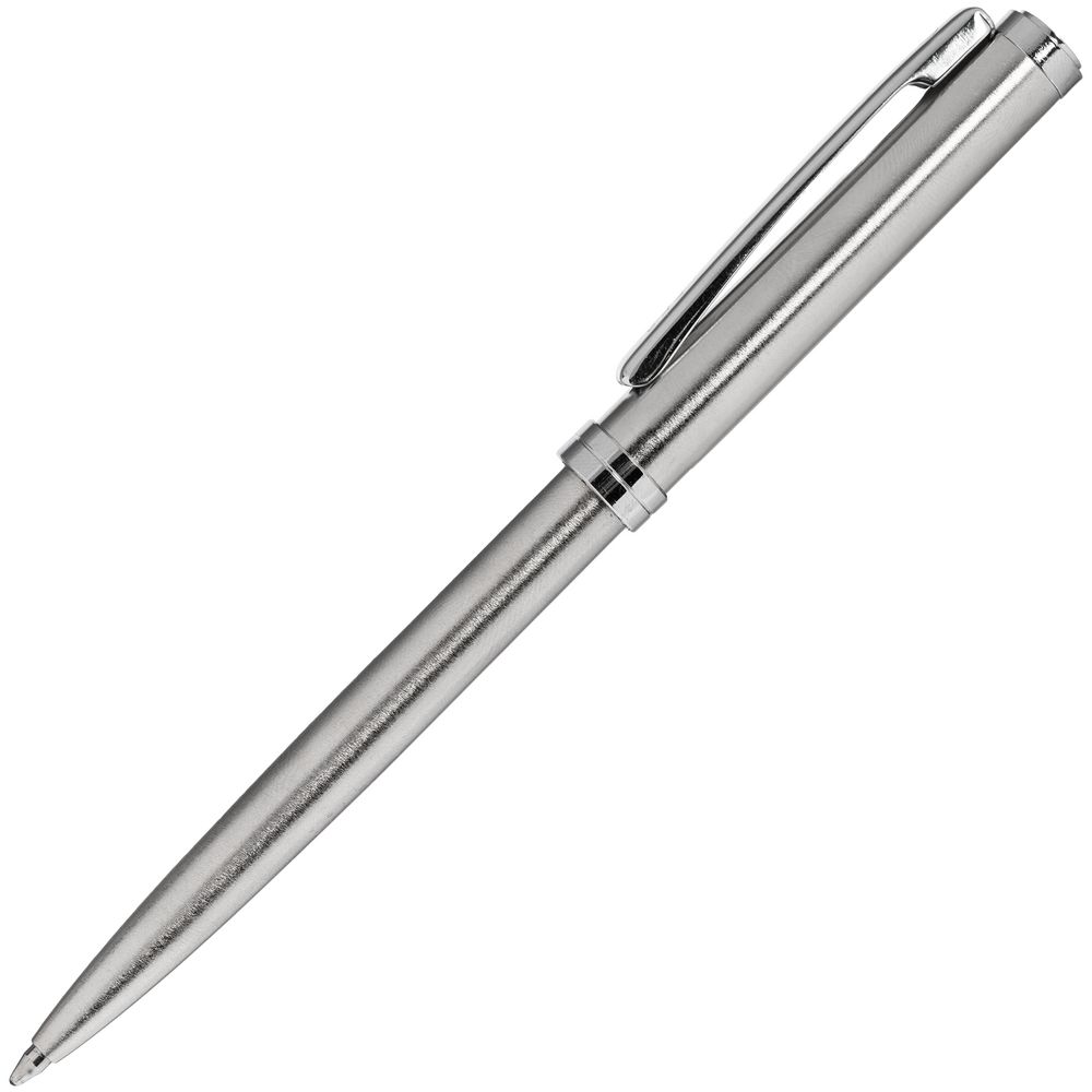 Ручка шариковая Delgado, серебристая — изображение 4