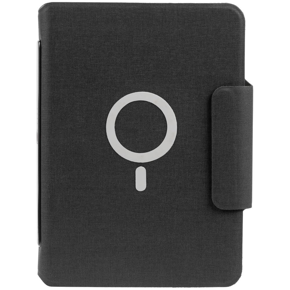 Органайзер с блокнотом и аккумулятором Oiro, черный — изображение 5