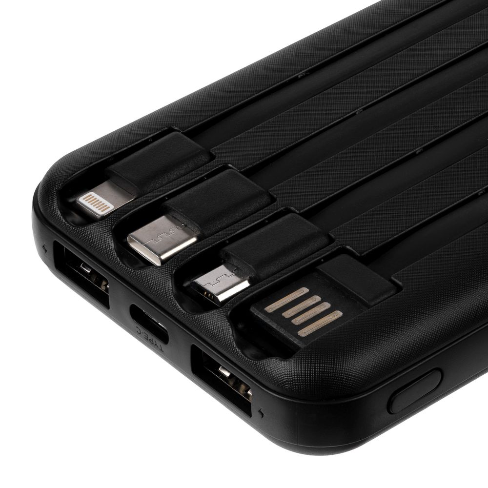 Внешний аккумулятор Omni Qi 10000 мАч, черный — изображение 6