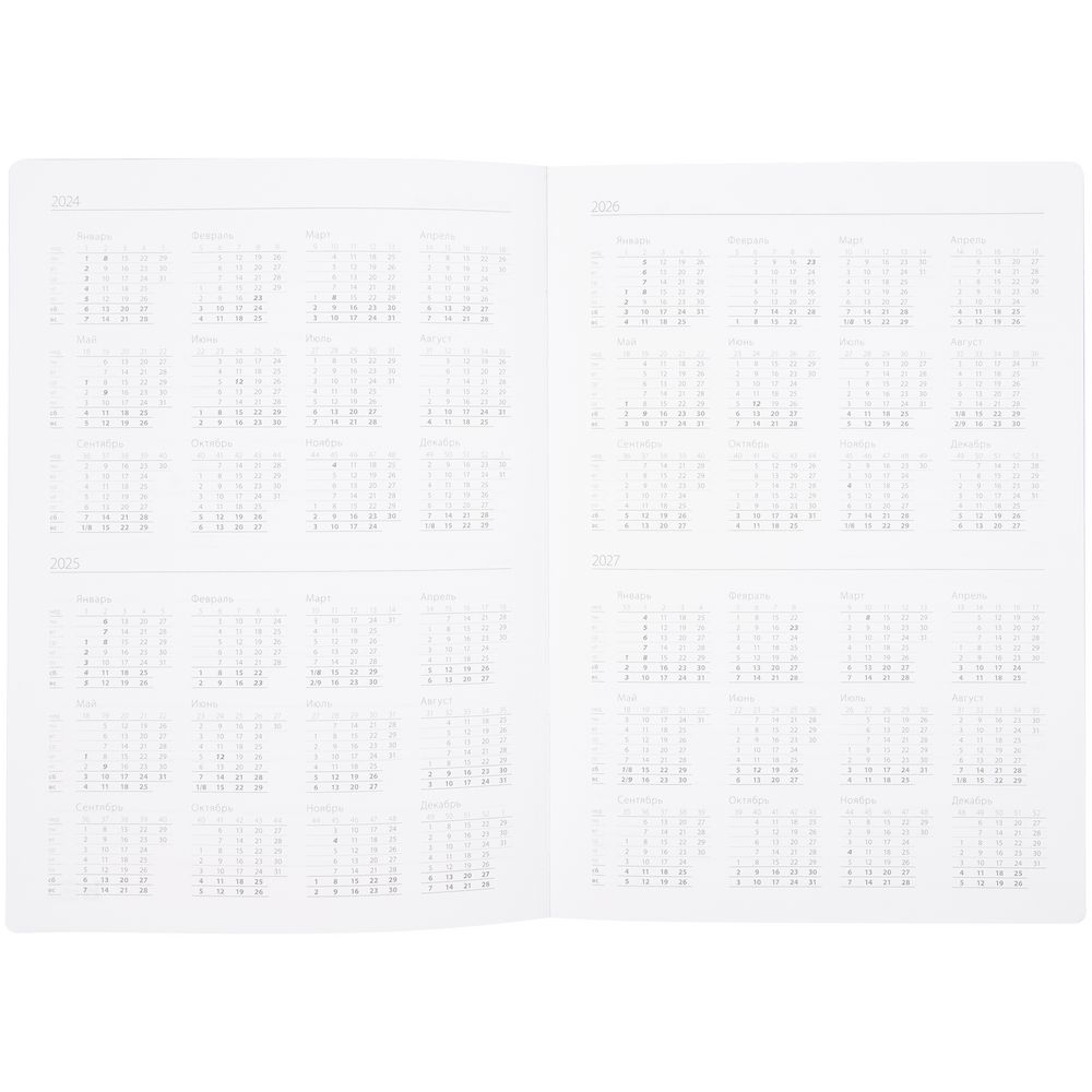 Ежедневник Nebraska Flex, недатированный, черный с золотистым — изображение 6