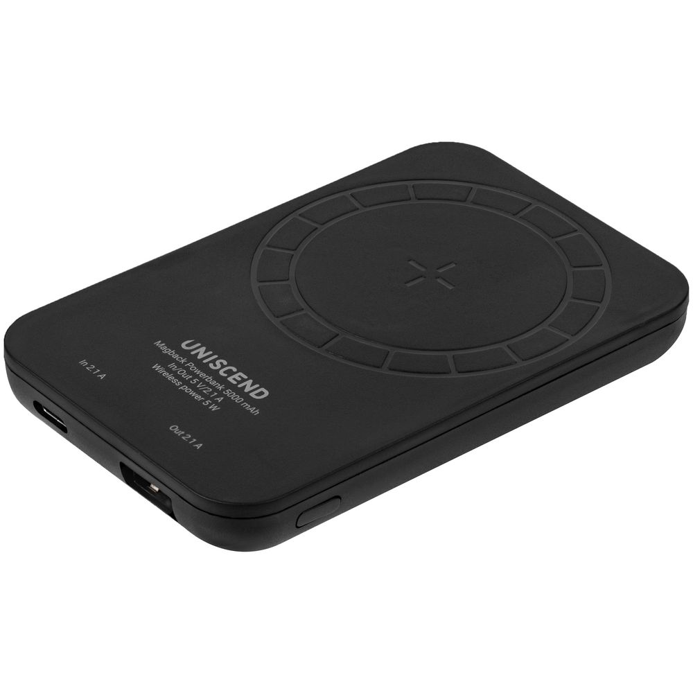 Магнитный беспроводной аккумулятор Magback 5000 мАч, черный — изображение 5