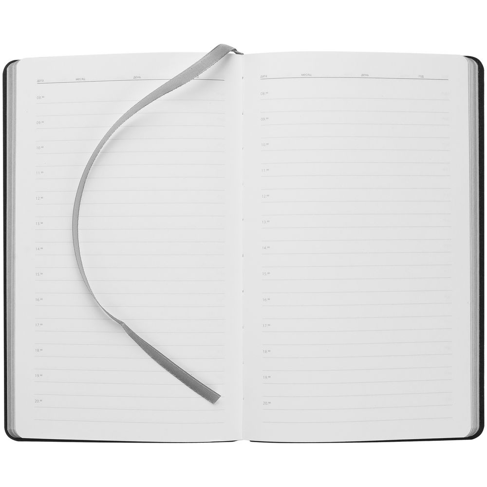 Ежедневник Nice Twice, недатированный, черный с серым — изображение 6