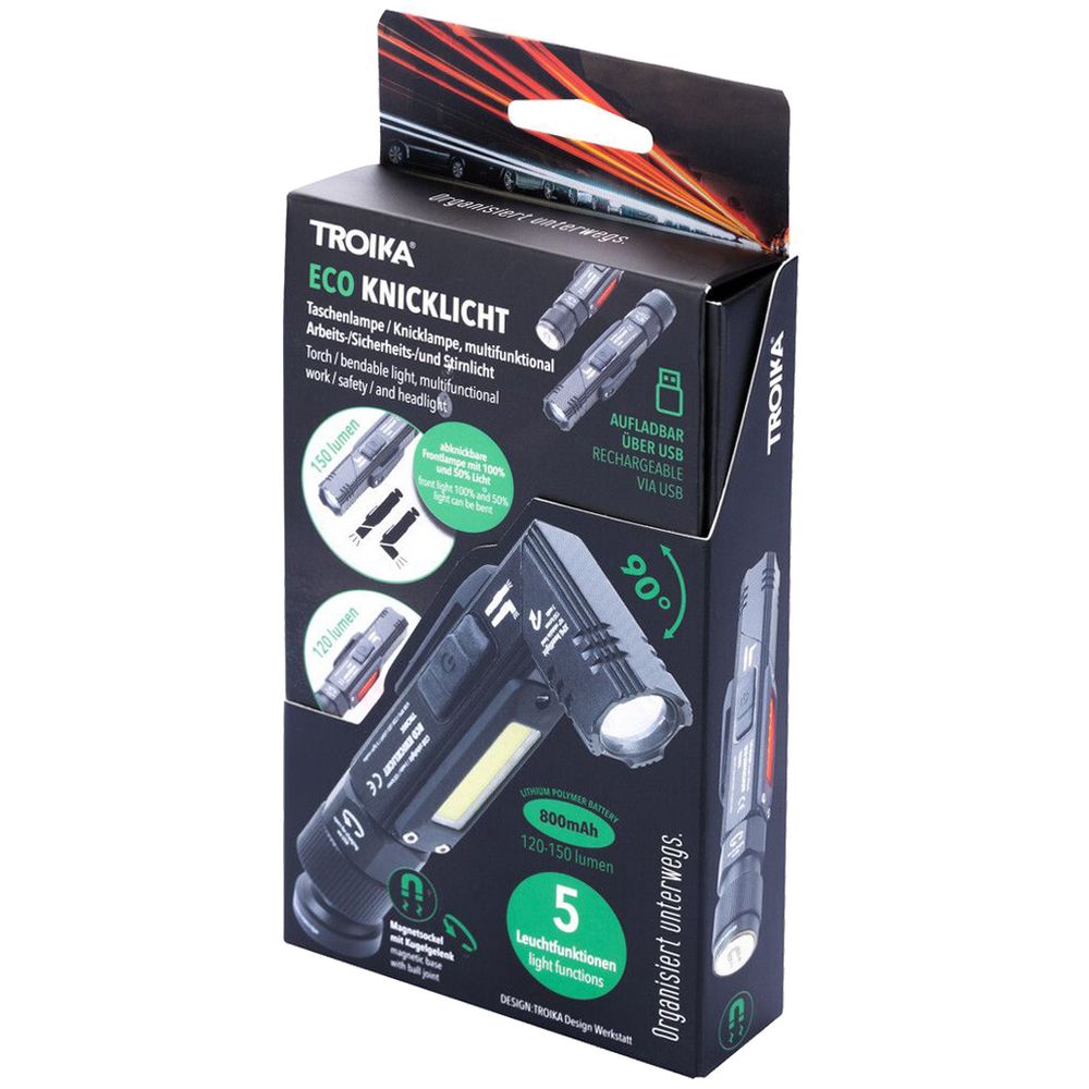 Аккумуляторный фонарь Eco Knicklicht, черный — изображение 8