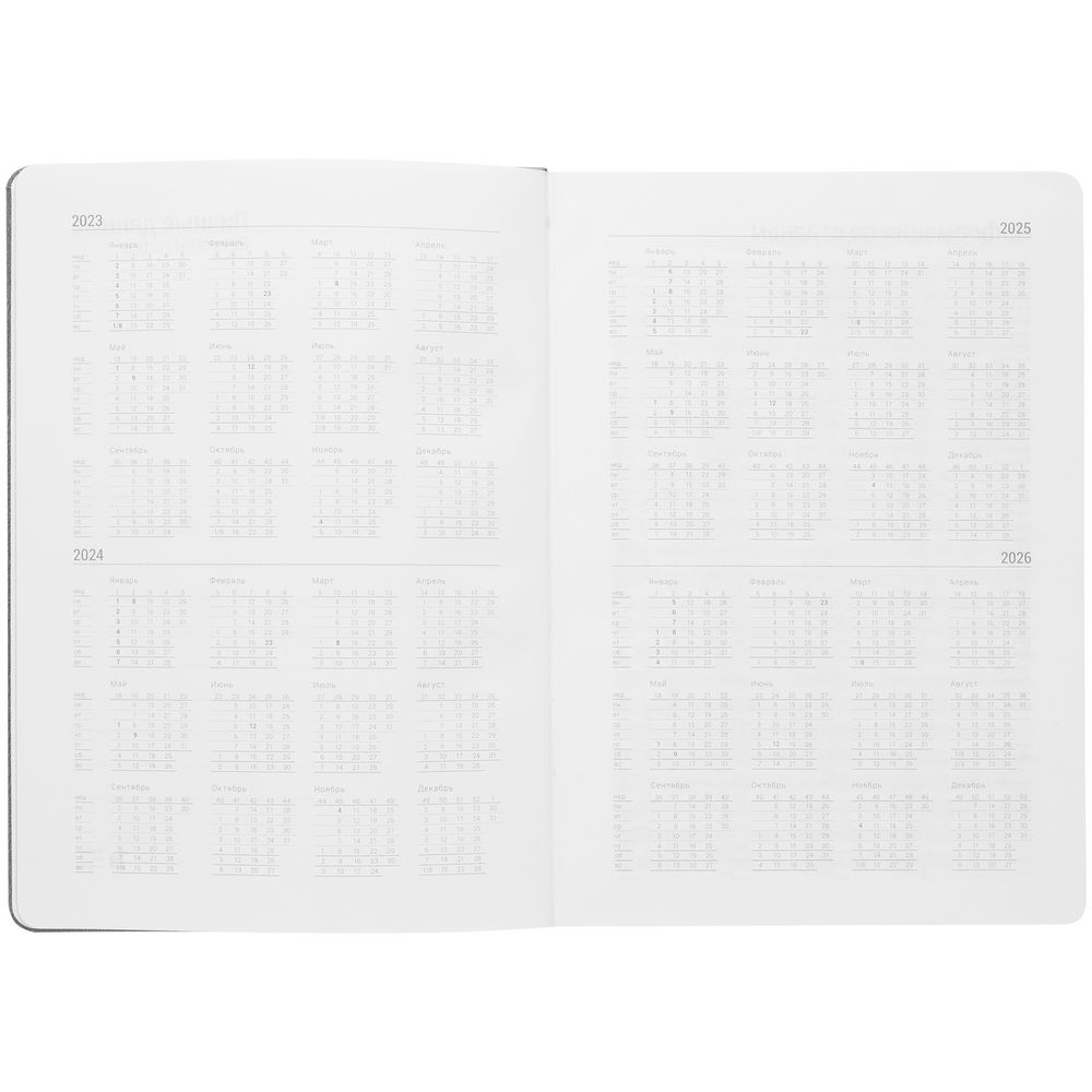 Ежедневник New Factor Metal, серый — изображение 6