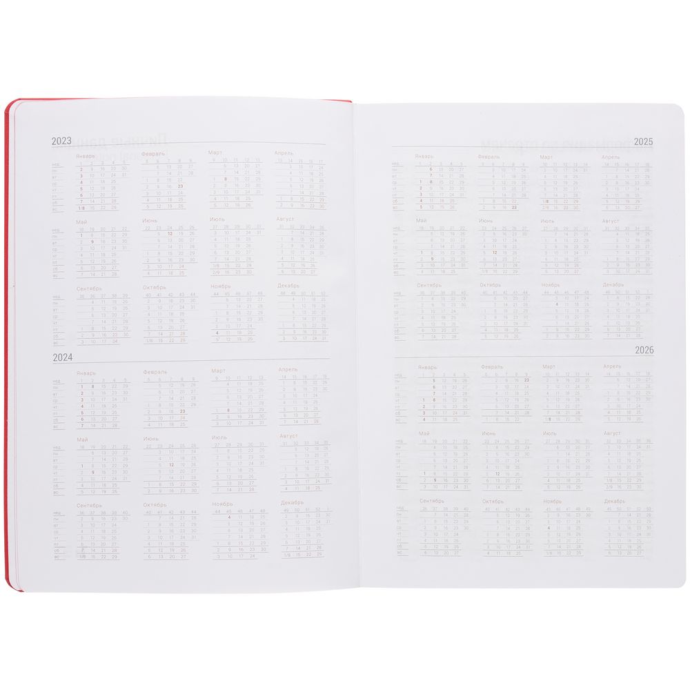 Ежедневник New Factor Metal, красный — изображение 6