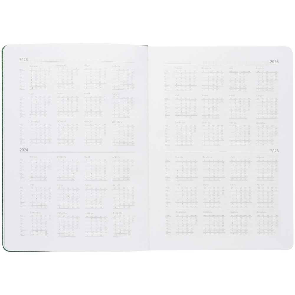 Ежедневник New Factor Metal, зеленый — изображение 6