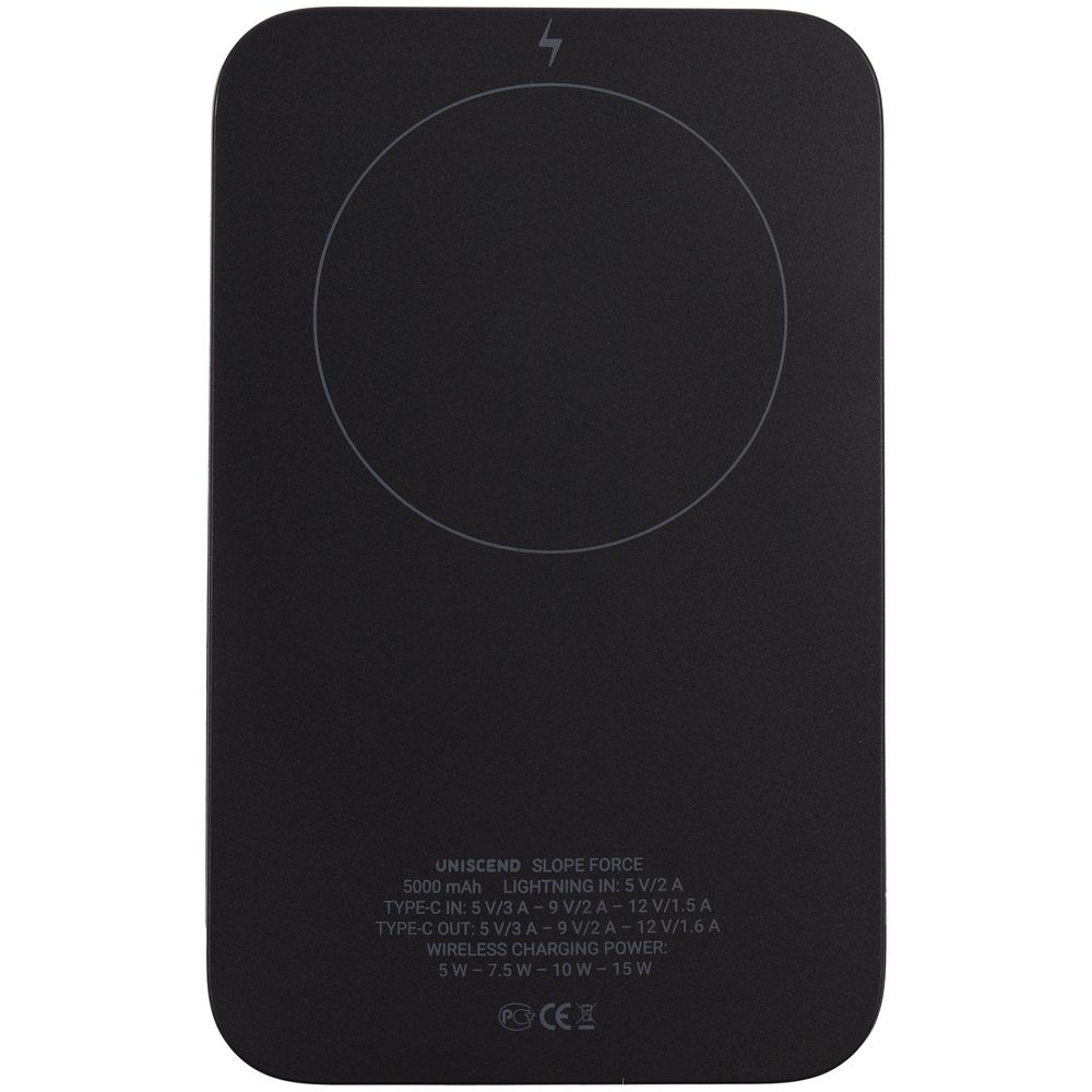 Магнитный беспроводной аккумулятор Slope Force 5000 мАч, черный — изображение 6