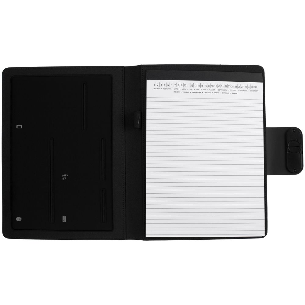 Папка с блокнотом Midstream, черная — изображение 7