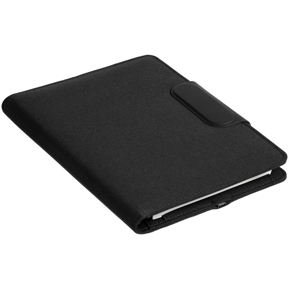 Органайзер Midstream, с блокнотом и аккумулятором, черный — изображение 4