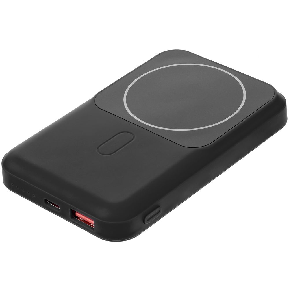Магнитный беспроводной аккумулятор Top Force, 10 000 мАч, черный — изображение 3