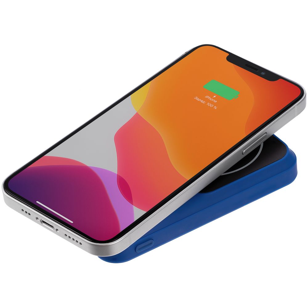 Магнитный беспроводной аккумулятор Top Force, 10000 мАч, cиний — изображение 4
