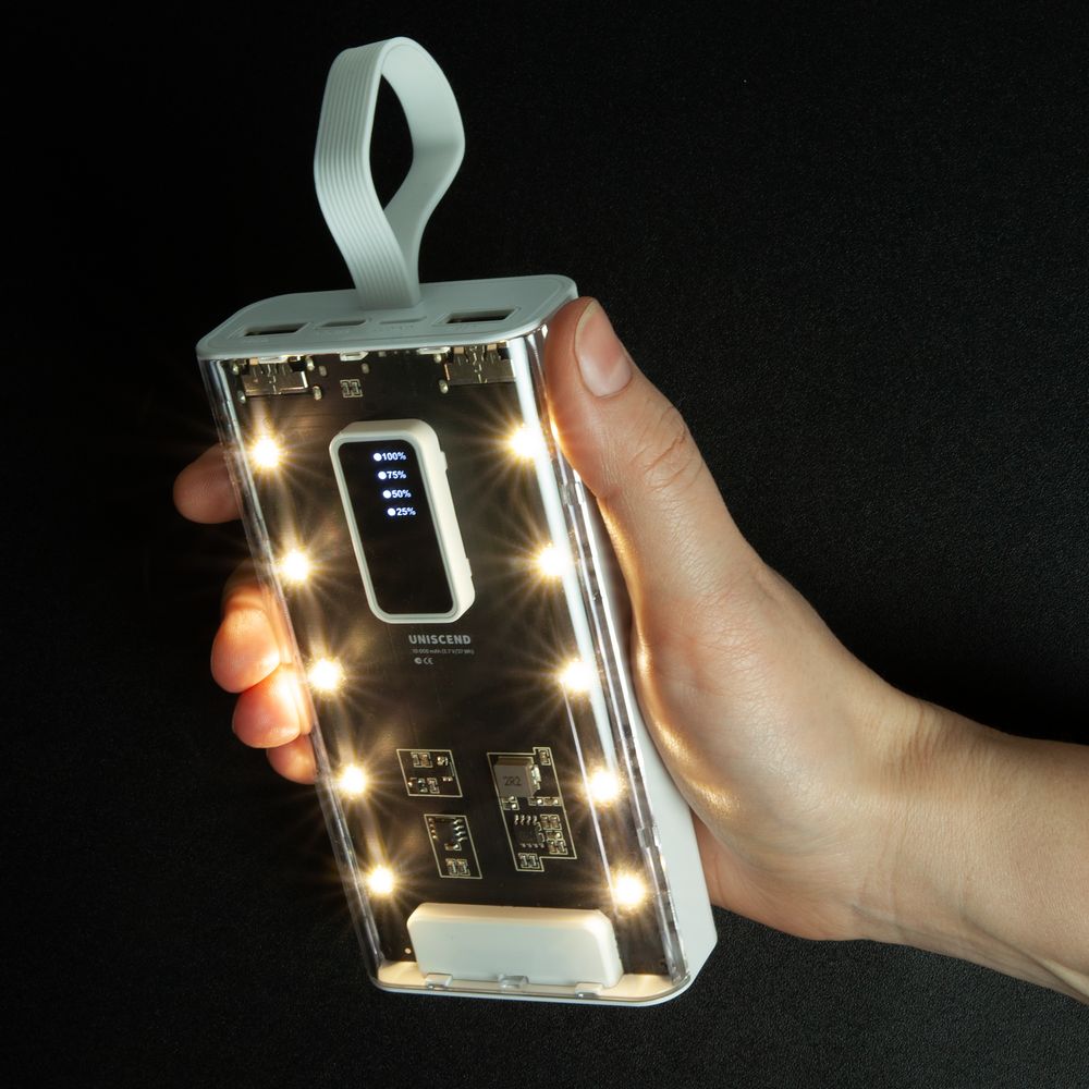 Аккумулятор Trellis Flat 10000 мАч, белый — изображение 10