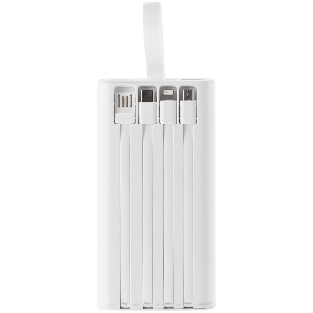 Аккумулятор Trellis Flat 10000 мАч, белый — изображение 5