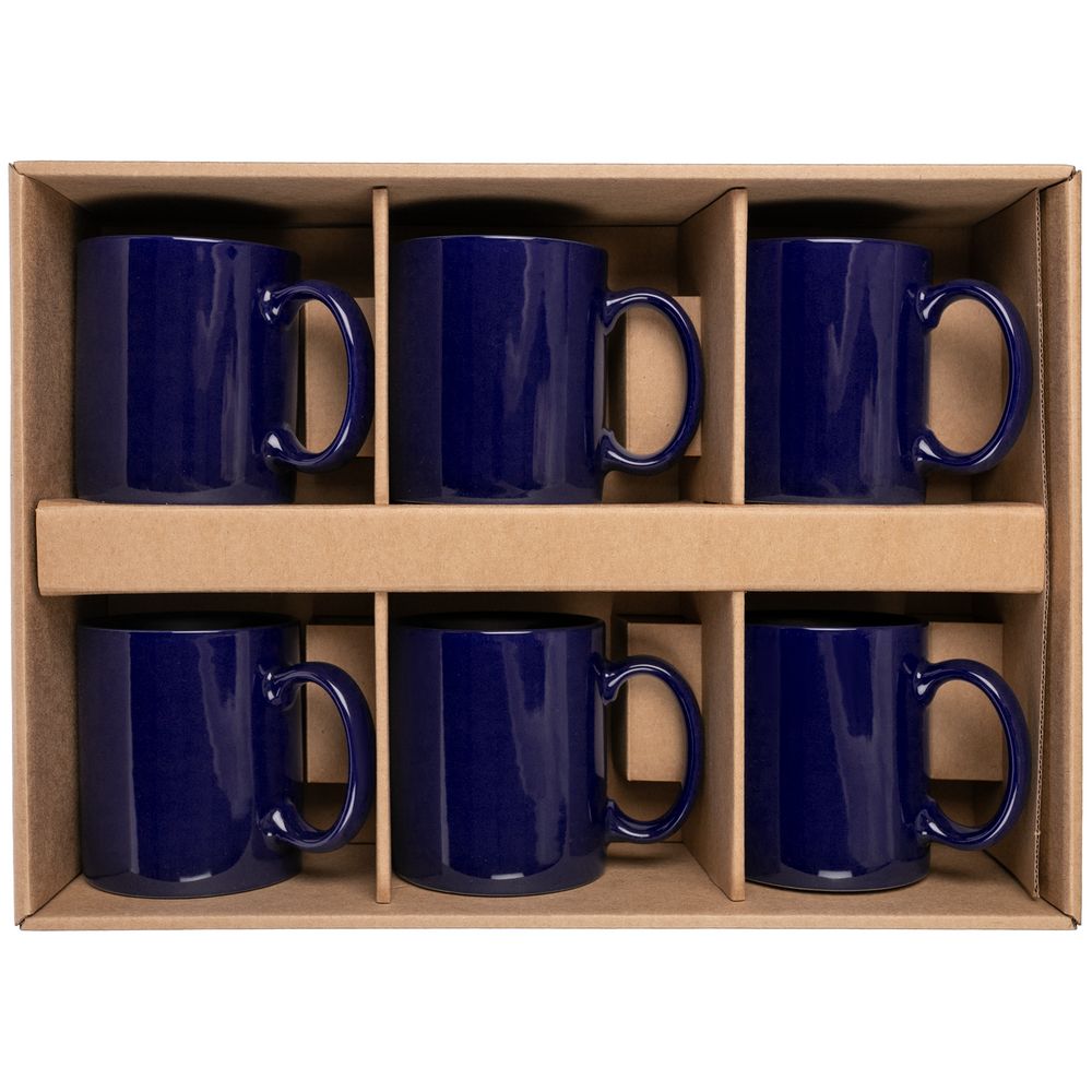 Набор из 6 кружек Promo, темно-синий — изображение 4