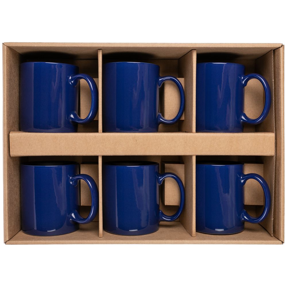 Набор из 6 кружек Promo, синий — изображение 4