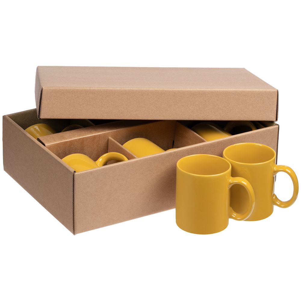 Набор из 6 кружек Promo, желтый — изображение 3