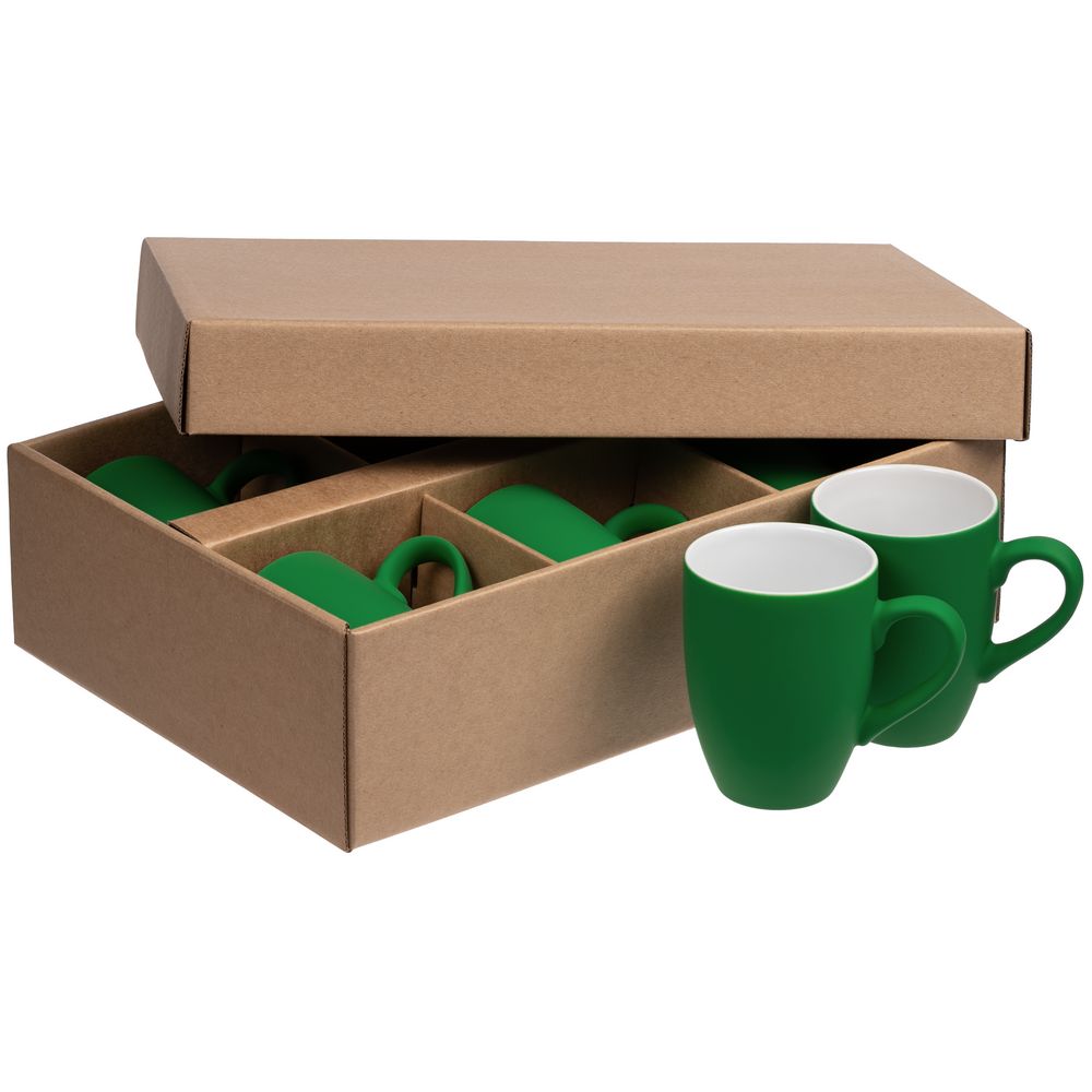 Набор кружек Good Morning c покрытием софт-тач, зеленый — изображение 5