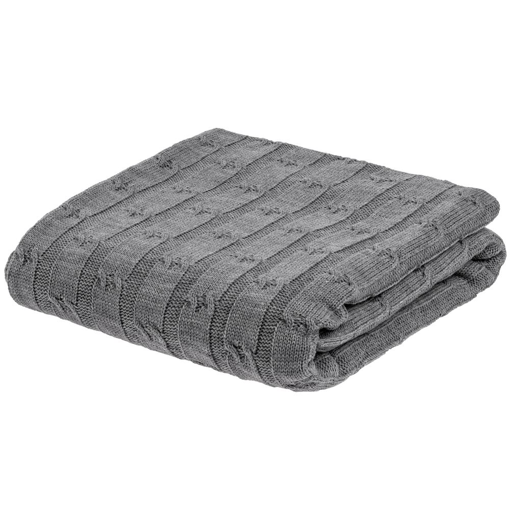 Плед Trenza, серый — изображение 3