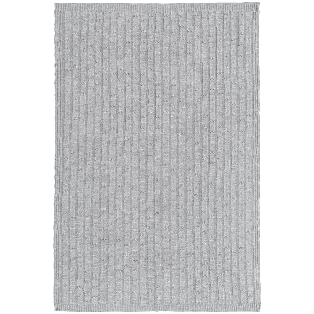 Плед Trenza, светло-серый — изображение 5