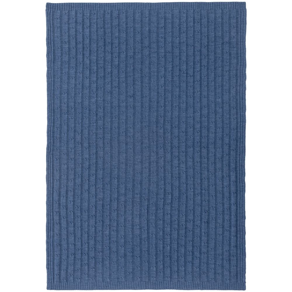 Плед Trenza, синий — изображение 5