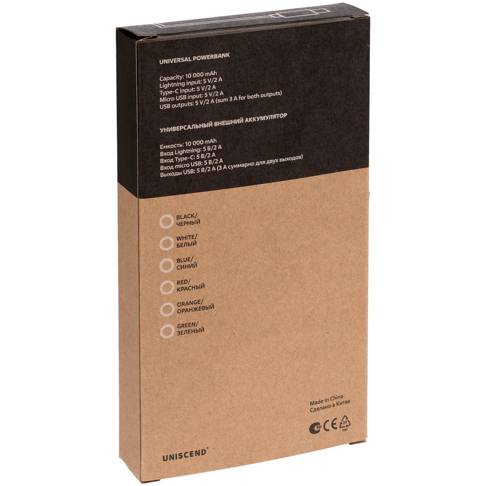 Аккумулятор Uniscend All Day Type-C 10000 мAч, красный — изображение 9