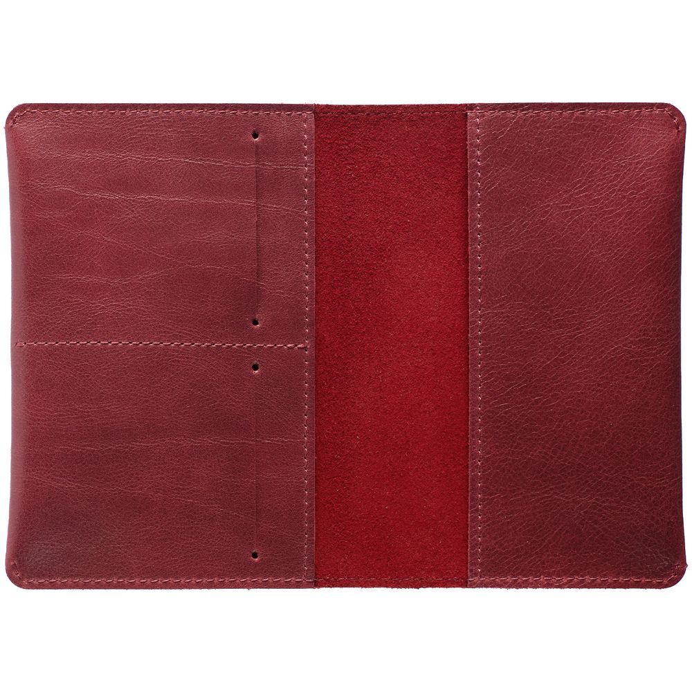 Обложка для паспорта Apache, ver.2, темно-красная — изображение 4