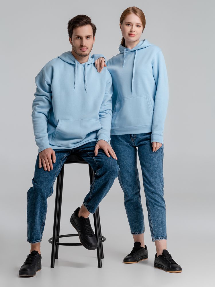 Толстовка с капюшоном Slam 320, голубая — изображение 13