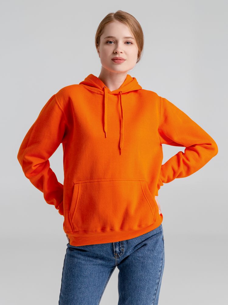 Толстовка с капюшоном Slam 320, оранжевая — изображение 10