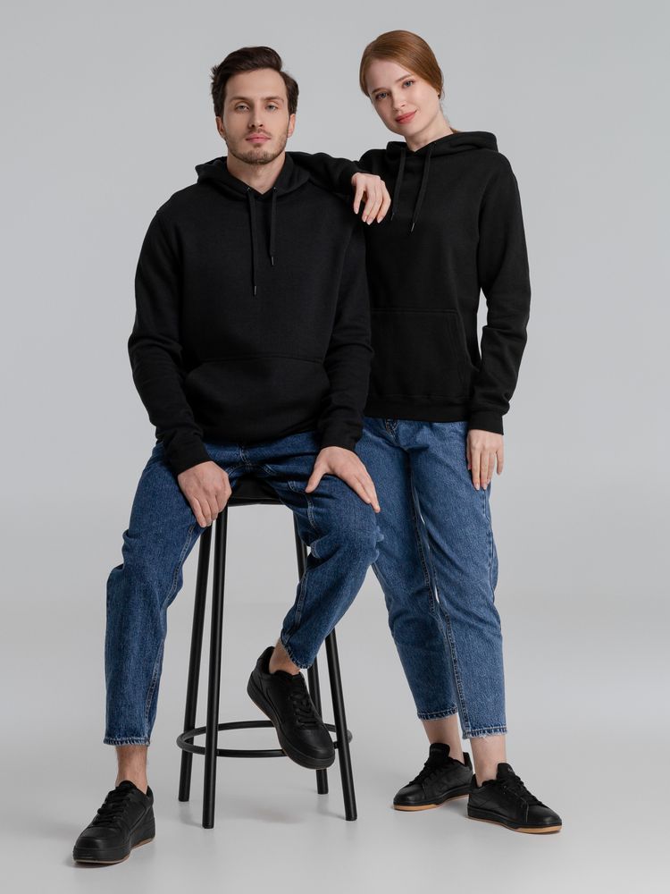 Толстовка с капюшоном Slam 320, черная — изображение 14