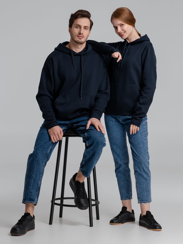 Толстовка с капюшоном Slam 320, темно-синяя — изображение 14