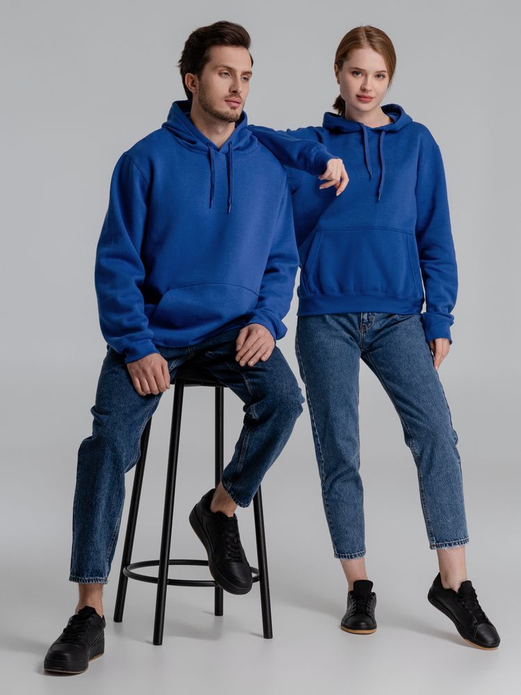 Толстовка с капюшоном Slam 320, ярко-синяя — изображение 14