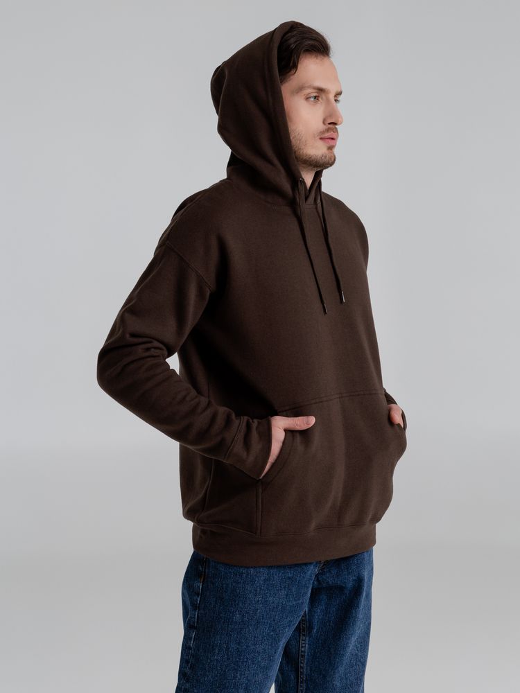 Толстовка с капюшоном Slam 320, темно-коричневая (шоколад) — изображение 7