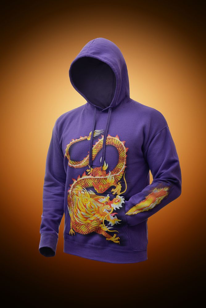 Толстовка с капюшоном Slam 320, фиолетовая — изображение 6